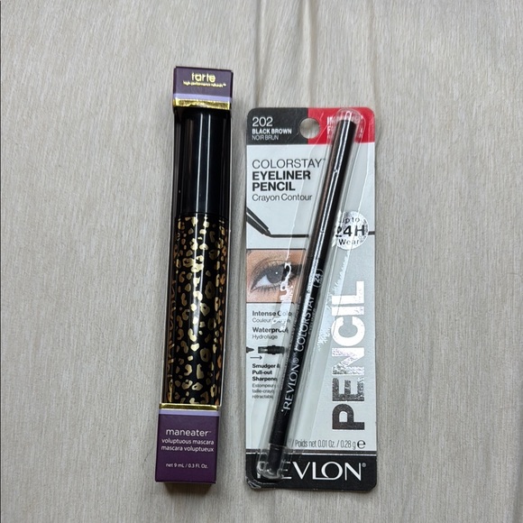 Tarte Maneater Mascara and Revlon Eyeliner Set - Picture 1 of 8